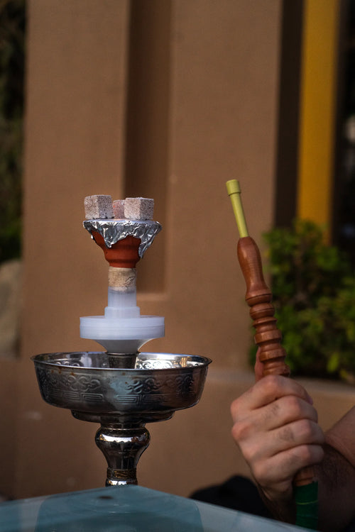 ROSH Shisha Filter installed on shisha bowl
